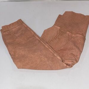 FP Movement Good Karma Cropped / Capri High Rise Leggings Desert Dune NWOT M/L